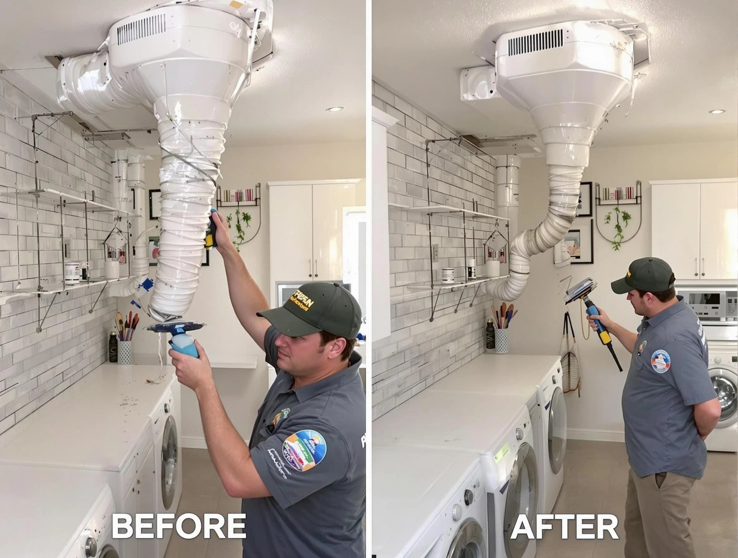 Professional dryer exhaust vent cleaning by Brookhaven Dryer Vent Cleaning in Brookhaven