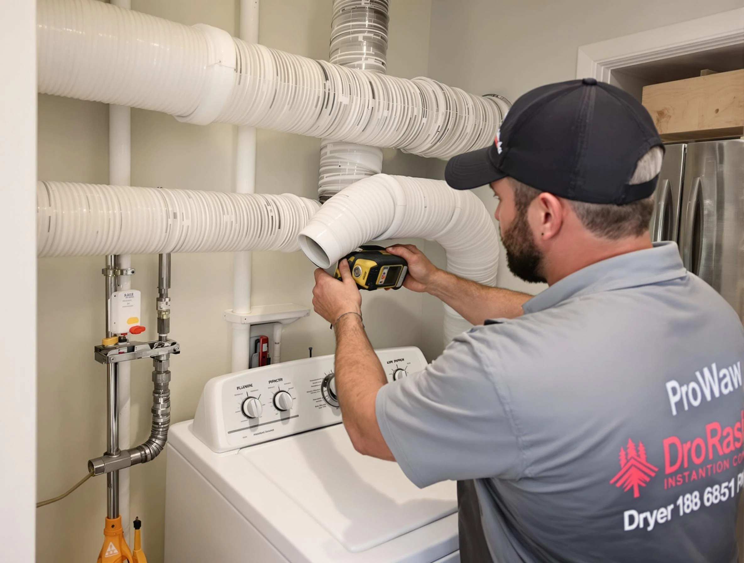 Professional dryer vent hose installation by Brookhaven Dryer Vent Cleaning in Brookhaven
