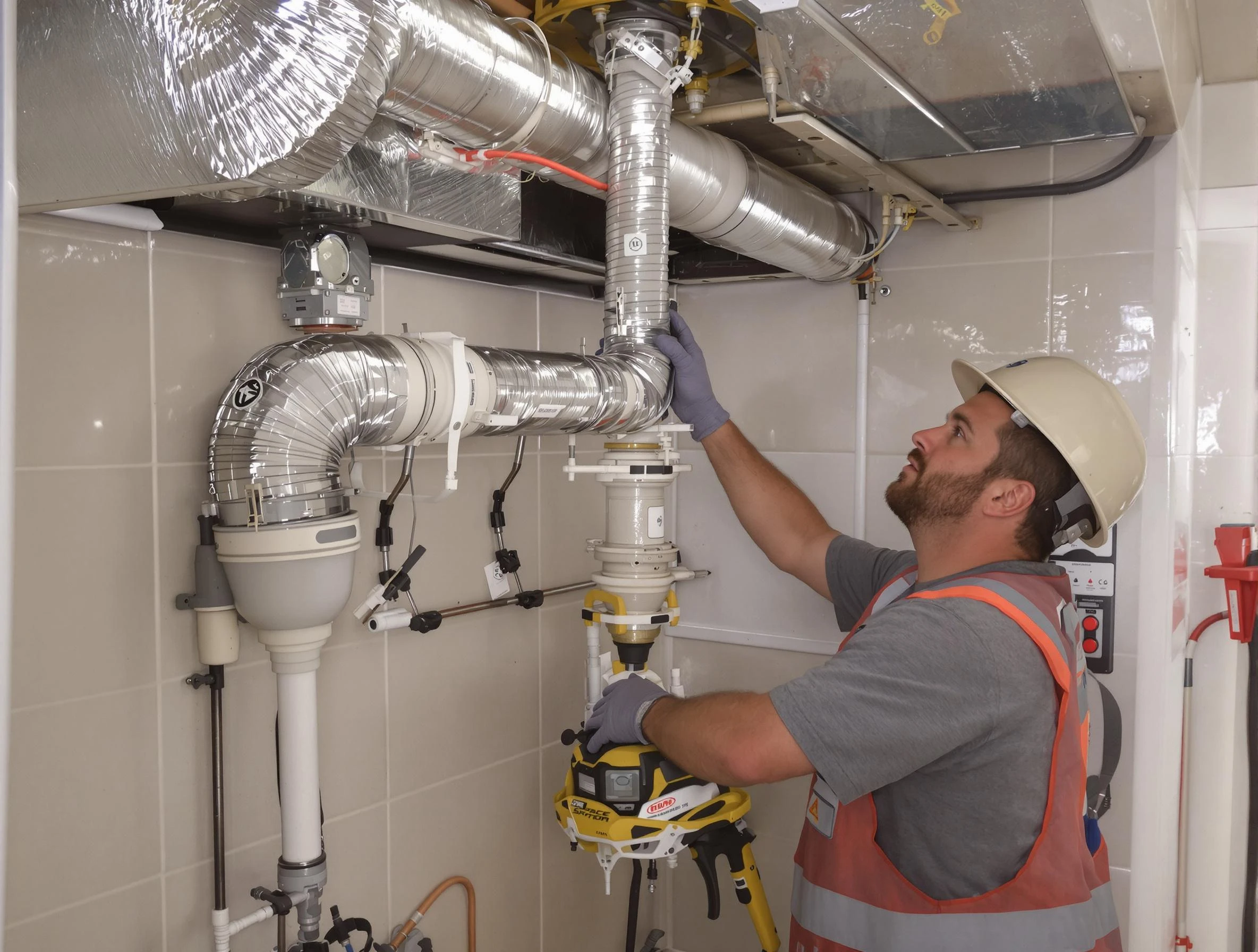 Brookhaven Dryer Vent Cleaning expert performing professional dryer vent repair and installation in Brookhaven
