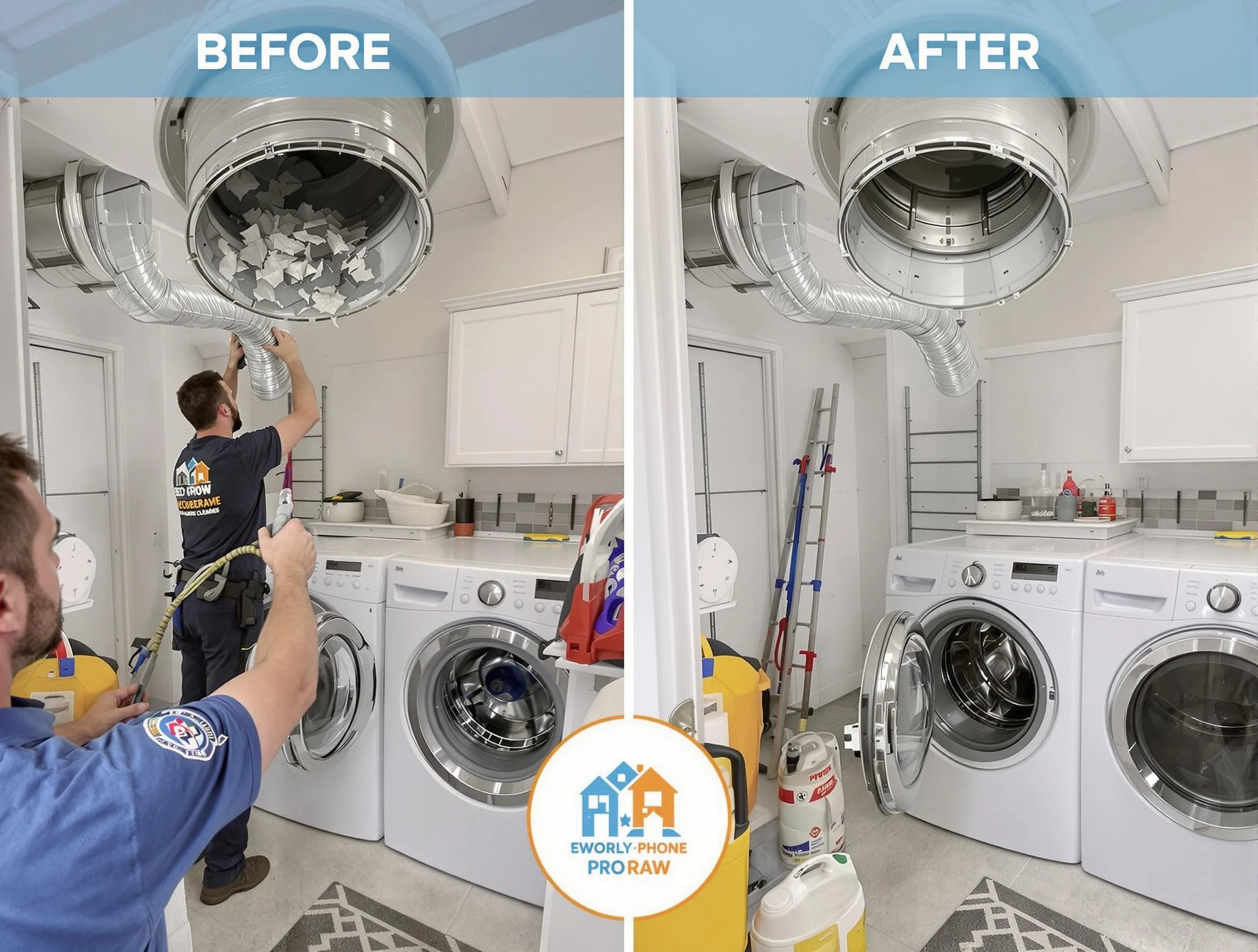 Residential dryer vent cleaning by Brookhaven Dryer Vent Cleaning in Brookhaven